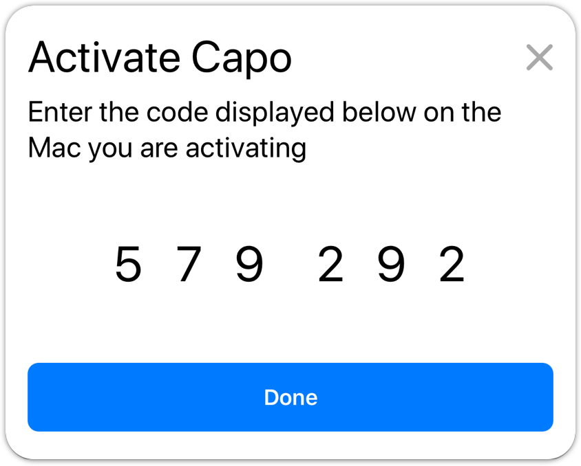 Ios activation code