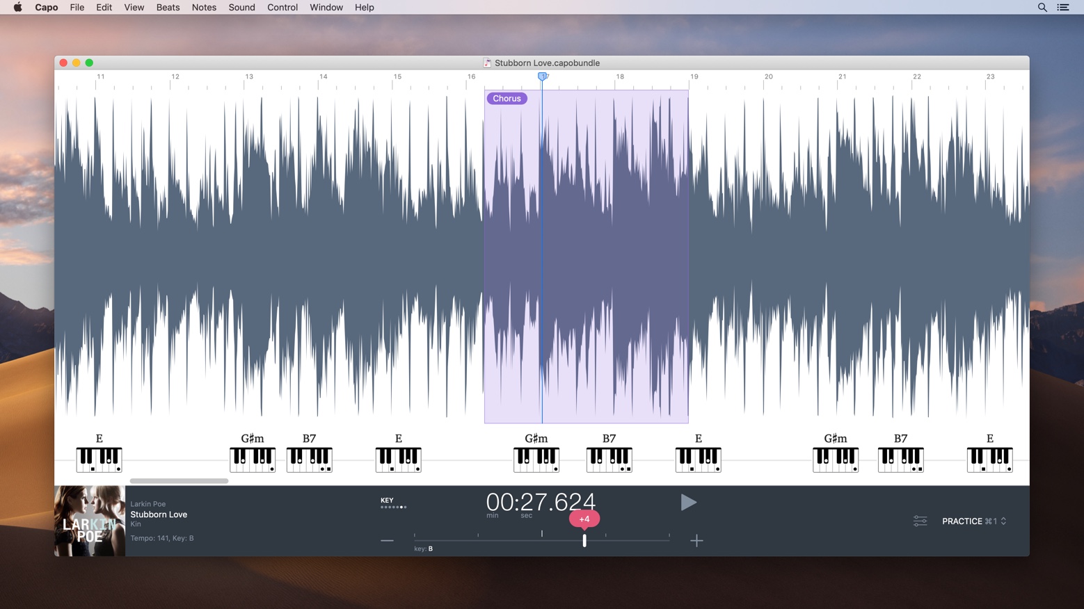 chords notes player for mac